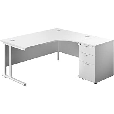 Unbranded - TWU1612BUNRWHWH - 1600x1200 - White - Desk Unbranded - TWU1612BUNRWHWH - 1600x1200 - White - Desk