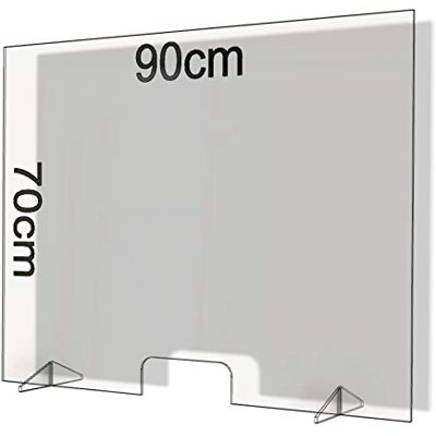 FLEXISTYLE Perspex Spit Protection 90 x 70 cm Virus Protection Cough Protection Sneezing Protection Counter Top Table Top (90 x 70) FLEXISTYLE Perspex Spit Protection 90 x 70 cm Virus Protection Cough Protection Sneezing Protection Counter Top Table Top (90 x 70)
