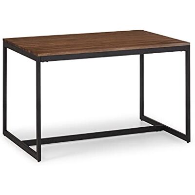 Julian Bowen Tribeca Dining Table Black/Walnut Tables Julian Bowen Tribeca Dining Table Black/Walnut Tables