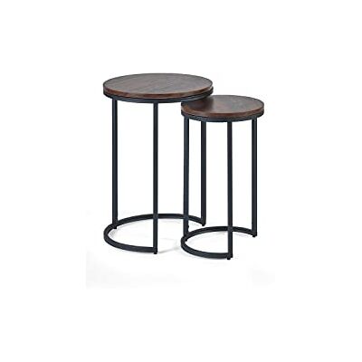 Julian Bowen - Tribeca - Walnut Effect - Nest of Tables Julian Bowen - Tribeca - Walnut Effect - Nest of Tables