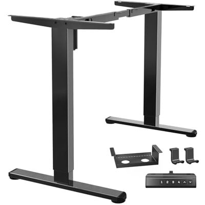 Marsail Height Adjustable Desk Frame, Electric Table Legs with Powerful Motor, 176 lbs Maximum Load, for Various Desktops, Adjustable Table Legs, Frame Only Marsail Height Adjustable Desk Frame, Electric Table Legs with Powerful Motor, 176 lbs Maximum Load, for Various Desktops, Adjustable Table Legs, Frame Only
