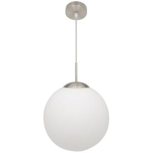 PRENDELUZ Pendant LED 1xE27 White/Nickel, 30x30 cm Decorative Lighting for Homes, Living Rooms and Modern Spaces. PRENDELUZ Pendant LED 1xE27 White/Nickel, 30x30 cm Decorative Lighting for Homes, Living Rooms and Modern Spaces.