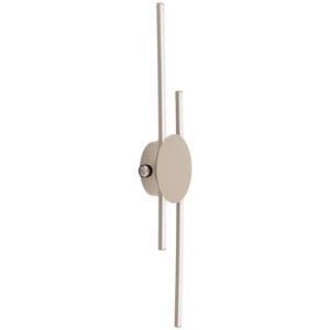 Eglo LED Wall lamp Venticello, Indoor Light Fixture in Rod Shape, Bedroom with indirect Lighting, Metal Sand Colour, Warm White Eglo LED Wall lamp Venticello, Indoor Light Fixture in Rod Shape, Bedroom with indirect Lighting, Metal Sand Colour, Warm White