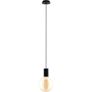 Eglo Pozueta Vintage Pendant Lamp, Black Steel with Industrial Style Ceiling Light, Dining and Living Room Hanging Lighting, E27 Socket, Ø 4.9 inches Eglo Pozueta Vintage Pendant Lamp, Black Steel with Industrial Style Ceiling Light, Dining and Living Room Hanging Lighting, E27 Socket, Ø 4.9 inches