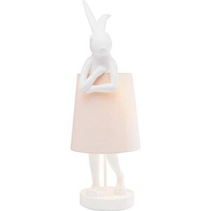 KARE Design Table Lamp Animal Rabbit, White, Pink, Shade Linen, Bar Steel, Bedside Lamp, Lighting, Room Decor, Bedroom, Living Room, Bulb not Included, 68 x 23 x 26 cm (H/W/D) KARE Design Table Lamp Animal Rabbit, White, Pink, Shade Linen, Bar Steel, Bedside Lamp, Lighting, Room Decor, Bedroom, Living Room, Bulb not Included, 68 x 23 x 26 cm (H/W/D)