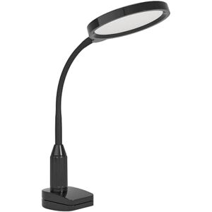 Eglo LED Reading clamp lamp Lauro, Touch-dimmable Clip Light for Bedroom, Black Plastic Desk Lighting, Warm Cool White Eglo LED Reading clamp lamp Lauro, Touch-dimmable Clip Light for Bedroom, Black Plastic Desk Lighting, Warm Cool White