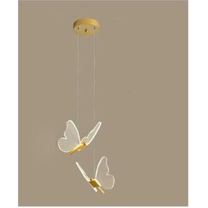KGGKEUH Acrylic Led Pendant Light Butterfly Shape Ceiling Chandelier Live Room Bedroom Hall Decoration Staircase Long Line Hanging Lamp, Elegant Wall Lighting Thoughtful KGGKEUH Acrylic Led Pendant Light Butterfly Shape Ceiling Chandelier Live Room Bedroom Hall Decoration Staircase Long Line Hanging Lamp, Elegant Wall Lighting Thoughtful