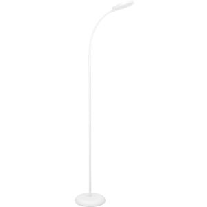 Eglo LED arc Floor lamp Lauro, Touch-dimmable floorlamp for Living Room, Flexible Standing Light for Reading, White Plastic, Warm Cool White, 132 cm Eglo LED arc Floor lamp Lauro, Touch-dimmable floorlamp for Living Room, Flexible Standing Light for Reading, White Plastic, Warm Cool White, 132 cm