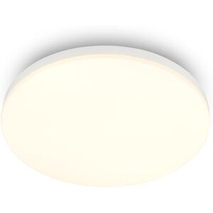 Briloner LED Ceiling Light, Warm-White 3000K, 18 W Module at 1850 lm, Ceiling Lights Living Room, LED Lights for Bedroom, Kitchen Light, Hallway, 26 x 6 cm, White Briloner LED Ceiling Light, Warm-White 3000K, 18 W Module at 1850 lm, Ceiling Lights Living Room, LED Lights for Bedroom, Kitchen Light, Hallway, 26 x 6 cm, White
