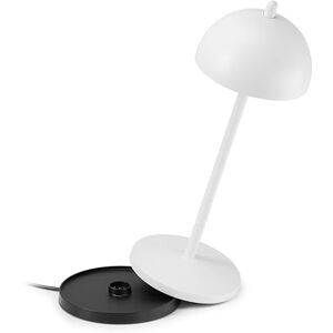 LA VILLE LUMIÈRE LVL EvaG Rechargeable Wireless Table Lamp LED Lamp with Touch Dimming for Indoor/Outdoor Use IP65 Light Temperature from 2200 to 3000K, Long-Lasting, Aluminum, White LA VILLE LUMIÈRE LVL EvaG Rechargeable Wireless Table Lamp LED Lamp with Touch Dimming for Indoor/Outdoor Use IP65 Light Temperature from 2200 to 3000K, Long-Lasting, Aluminum, White