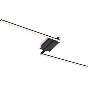 Briloner LED Ceiling Light Swivelling, Warm White Light Colour, 12 Watt, 1400 Lumens, LED Lamp, Ceiling Light, Living Room Lamp, Bedroom Lamp, Kitchen Lamp, 143.6 x 12 x 6.6 cm, Black Briloner LED Ceiling Light Swivelling, Warm White Light Colour, 12 Watt, 1400 Lumens, LED Lamp, Ceiling Light, Living Room Lamp, Bedroom Lamp, Kitchen Lamp, 143.6 x 12 x 6.6 cm, Black