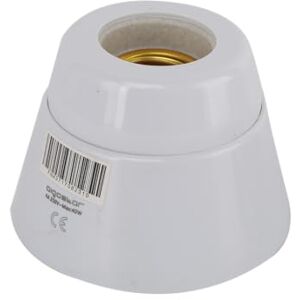 VoltShine White E27 ceramic lamp holder ideal for decorative lighting and use in floor or table lamps. VoltShine White E27 ceramic lamp holder ideal for decorative lighting and use in floor or table lamps.