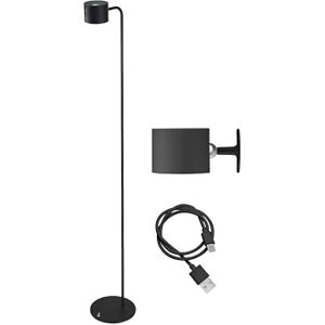 Beper P201UTP306 Lumì Rechargeable lamp, Floor and Table lamp, Height-Adjustable, Wall Accessory, USB Cable Included, Touch Switch on, Black Beper P201UTP306 Lumì Rechargeable lamp, Floor and Table lamp, Height-Adjustable, Wall Accessory, USB Cable Included, Touch Switch on, Black