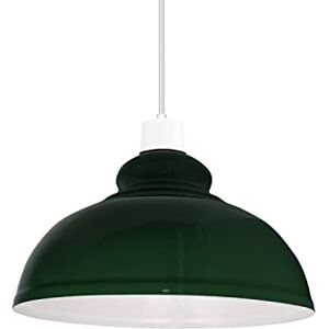 DC VOLTAGE Industrial Ceiling Pendant Light Shades Retro Style Curvy Dome Shaped lamp Shades Metal Easy fit Ceiling Pendant Light Shades for Light fixtures (Green) DC VOLTAGE Industrial Ceiling Pendant Light Shades Retro Style Curvy Dome Shaped lamp Shades Metal Easy fit Ceiling Pendant Light Shades for Light fixtures (Green)