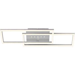 Briloner LED Ceiling Light with Small LED Spots, Warm White Light, swivelling Ceiling Light, Aluminium Coloured LED lamp, Living Room lamp 28W with Memory Function, 560x180x75mm (LxWxH) Briloner LED Ceiling Light with Small LED Spots, Warm White Light, swivelling Ceiling Light, Aluminium Coloured LED lamp, Living Room lamp 28W with Memory Function, 560x180x75mm (LxWxH)