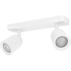 Eglo Spotlight bar Camaldoli, Kitchen Light Fitting with 2 Flexible Spots, Ceiling lamp Living Room Made of White Steel, GU10 Socket Eglo Spotlight bar Camaldoli, Kitchen Light Fitting with 2 Flexible Spots, Ceiling lamp Living Room Made of White Steel, GU10 Socket