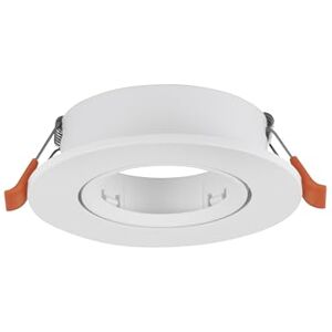 Eglo Recessed Spotlight Barranco, Adjustable spot Light for Ceiling, Round Downlight Without Bulb, White Plastic lamp, GU10 Socket, Ø 9 cm Eglo Recessed Spotlight Barranco, Adjustable spot Light for Ceiling, Round Downlight Without Bulb, White Plastic lamp, GU10 Socket, Ø 9 cm