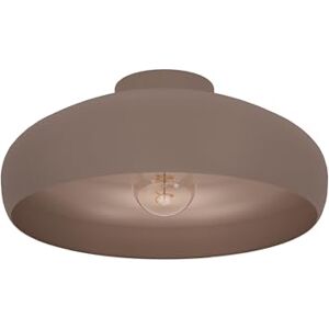Eglo Ceiling Light Fitting Mogano, Round Flush Mount Ceiling lamp Made of Steel in Mocha Colour, Living Room, Kitchen, Hallway Lighting in Vintage and Scandinavian Design, E27 Socket Eglo Ceiling Light Fitting Mogano, Round Flush Mount Ceiling lamp Made of Steel in Mocha Colour, Living Room, Kitchen, Hallway Lighting in Vintage and Scandinavian Design, E27 Socket