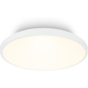 Briloner LED Ceiling Light with Decorative Cover, Warm White Light Colour, 17.5W, 2400lm, LED Light, Ceiling Lights for Living Room, Ceiling Lights Bedroom, Ceiling Light Lounge, 33 X 6 cm, White Briloner LED Ceiling Light with Decorative Cover, Warm White Light Colour, 17.5W, 2400lm, LED Light, Ceiling Lights for Living Room, Ceiling Lights Bedroom, Ceiling Light Lounge, 33 X 6 cm, White