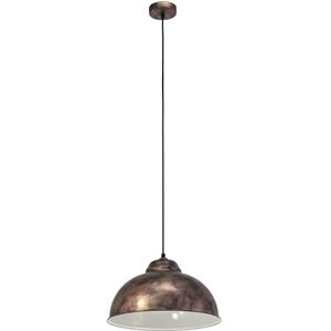 Eglo Truro 2 Vintage Pendant Lamp, Industrial/Retro Design Ceiling Light in Steel Copper-Coloured Antique, E27 Socket Eglo Truro 2 Vintage Pendant Lamp, Industrial/Retro Design Ceiling Light in Steel Copper-Coloured Antique, E27 Socket