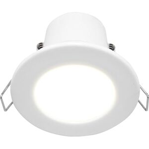 Luceco F-Eco Fixed Fire Rated Downlight 450Lm 5W Ip65 3000K White Bezel Luceco F-Eco Fixed Fire Rated Downlight 450Lm 5W Ip65 3000K White Bezel
