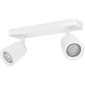 Eglo Spotlight bar Camaldoli, Kitchen Light Fitting with 2 Flexible Spots, Ceiling lamp Living Room Made of White Steel, GU10 Socket Eglo Spotlight bar Camaldoli, Kitchen Light Fitting with 2 Flexible Spots, Ceiling lamp Living Room Made of White Steel, GU10 Socket
