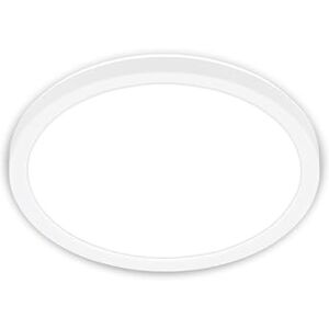 Briloner LED Ceiling lamp with indirect Light, Flat, Neutral White Light, LED lamp, LED Ceiling Light, Living Room lamp, LED Panel, Kitchen lamp, Ceiling Lighting, 24x3 cm, White Briloner LED Ceiling lamp with indirect Light, Flat, Neutral White Light, LED lamp, LED Ceiling Light, Living Room lamp, LED Panel, Kitchen lamp, Ceiling Lighting, 24x3 cm, White