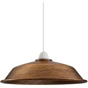 LEDSone 1PCS Retro Style Brushed Copper Metal Easy Fit Ceiling Pendant Light Shade, 26cm Industrial Vintage Look Lamp Shade (Free Reducer Plate) LEDSone 1PCS Retro Style Brushed Copper Metal Easy Fit Ceiling Pendant Light Shade, 26cm Industrial Vintage Look Lamp Shade (Free Reducer Plate)