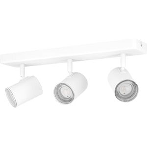 Eglo Spotlight bar Consuma 1, Bathroom Light Fitting with 3 Flexible Spots, Ceiling lamp Kitchen Made of White Steel, GU10 Socket, IP44 Eglo Spotlight bar Consuma 1, Bathroom Light Fitting with 3 Flexible Spots, Ceiling lamp Kitchen Made of White Steel, GU10 Socket, IP44