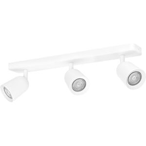 Eglo Spotlight bar Camaldoli, Kitchen Light Fitting with 3 Flexible Spots, Ceiling lamp Living Room Made of White Steel, GU10 Socket Eglo Spotlight bar Camaldoli, Kitchen Light Fitting with 3 Flexible Spots, Ceiling lamp Living Room Made of White Steel, GU10 Socket