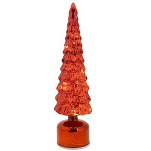 Cosy & Trendy Cosy Home LED Christmas Tree Lamp, Glass, Red, 11 x 11 x 39 cm, Excl 3 AA Batteries Cosy & Trendy Cosy Home LED Christmas Tree Lamp, Glass, Red, 11 x 11 x 39 cm, Excl 3 AA Batteries