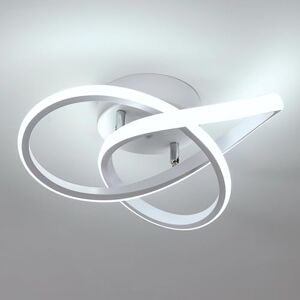 Comely Modern LED Ceiling Light, 30W 3360LM Metal Ceiling Lamp, Creative Ring Design, Energy-Efficient White Light, Perfect for Entrance, Bedroom, Dining Room, White, 30cm Comely Modern LED Ceiling Light, 30W 3360LM Metal Ceiling Lamp, Creative Ring Design, Energy-Efficient White Light, Perfect for Entrance, Bedroom, Dining Room, White, 30cm
