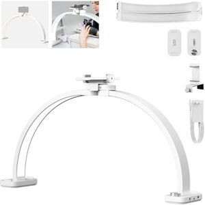 NEEWER BASICS HM01-D 29" Arc Lamp,40W Foldable LED Half Moon Table Nail Tech Light for Desk 3000K-6500K 3400lux/0.5m CRI95 USB Charging Phone Holder for Manicure Makeup Beauty Tattoo Overhead Shooting NEEWER BASICS HM01-D 29" Arc Lamp,40W Foldable LED Half Moon Table Nail Tech Light for Desk 3000K-6500K 3400lux/0.5m CRI95 USB Charging Phone Holder for Manicure Makeup Beauty Tattoo Overhead Shooting