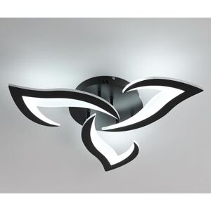 Comely LED Ceiling Light, Modern Acrylic Ceiling Lamp 33W 3712LM, Cool White 6500K, Ceiling Lighting Fixture, for Bedroom Living Room, Dia 52cm, Black Comely LED Ceiling Light, Modern Acrylic Ceiling Lamp 33W 3712LM, Cool White 6500K, Ceiling Lighting Fixture, for Bedroom Living Room, Dia 52cm, Black