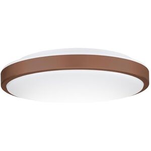 Eglo LED Ceiling Light Fixture Lezuza, Flush Mount lamp, Bedroom Lighting, Round Living Room lamp, Steel and Plastic in White and Brown, Warm White, Ø 32.5 cm Eglo LED Ceiling Light Fixture Lezuza, Flush Mount lamp, Bedroom Lighting, Round Living Room lamp, Steel and Plastic in White and Brown, Warm White, Ø 32.5 cm