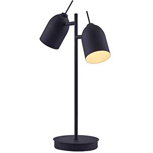 Teamson Home VERSANORA Adjustable Standing Desk Lamp with Double Spotlight, Table Lamp Desk Lamp, Desk Light, Tabletop, Black Finish for Living Room or Office Teamson Home VERSANORA Adjustable Standing Desk Lamp with Double Spotlight, Table Lamp Desk Lamp, Desk Light, Tabletop, Black Finish for Living Room or Office