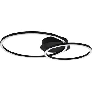 Eglo Smart Home LED Ceiling lamp Mottafollone, ZigBee, app and Alexa Voice Control, Adjustable Light Colour (Warm White-Cold White), Black Light Fitting, 41.5 x 29 cm Eglo Smart Home LED Ceiling lamp Mottafollone, ZigBee, app and Alexa Voice Control, Adjustable Light Colour (Warm White-Cold White), Black Light Fitting, 41.5 x 29 cm