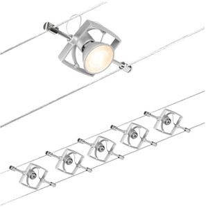 Paulmann 94430 CorDuo Lighting Set Mac II DC, Max 5 x 10 Watt Extendable Wire Cable System Matt Chrome Plastic GU5.3 Paulmann 94430 CorDuo Lighting Set Mac II DC, Max 5 x 10 Watt Extendable Wire Cable System Matt Chrome Plastic GU5.3