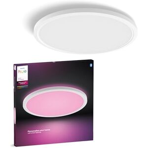 Philips Devote Smart LED Panel Light, White and Color Ambiance, Round 43 cm, 23W, 2900 Lumens, White Frame for Indoor Home Lighting, Ceiling, Living Room, Kitchen, Hallway, 1 Pack, M Philips Devote Smart LED Panel Light, White and Color Ambiance, Round 43 cm, 23W, 2900 Lumens, White Frame for Indoor Home Lighting, Ceiling, Living Room, Kitchen, Hallway, 1 Pack, M