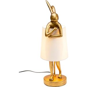 KARE Design Table Lamp Animal Rabbit, Gold and White, Shade Linen, Bar Steel, Bedside Lamp, Elegant Lighting, Room Decor, Bedroom, Living Room, Bulb not Included, 50 x 17 x 20 cm (H/W/D) KARE Design Table Lamp Animal Rabbit, Gold and White, Shade Linen, Bar Steel, Bedside Lamp, Elegant Lighting, Room Decor, Bedroom, Living Room, Bulb not Included, 50 x 17 x 20 cm (H/W/D)