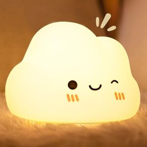 Diboniur Cute Night Light Kids Bedroom, Baby Night Light Newborn, 7 Colors 3 Brightness, Cloud Lamp for Kids Toddler Nursery Decor, Rechargeable, White Diboniur Cute Night Light Kids Bedroom, Baby Night Light Newborn, 7 Colors 3 Brightness, Cloud Lamp for Kids Toddler Nursery Decor, Rechargeable, White