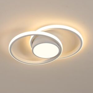 Comely LED Ceiling Lights, Modern LED Ceiling Lights 42W 3084LM, Warm White 3000K, Round Ceiling Lighting for Bedroom Hallway Balcony Corridor (White) (Dia 40cm) Comely LED Ceiling Lights, Modern LED Ceiling Lights 42W 3084LM, Warm White 3000K, Round Ceiling Lighting for Bedroom Hallway Balcony Corridor (White) (Dia 40cm)
