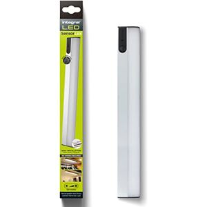 Integral LED SensorLux Warm White Dimmable Motion Detection Under Cabinet & Wardrobe Light with Magnetic Strip – Aluminium Construction, Rechargeable 1600mAh Battery & Easy to Install Integral LED SensorLux Warm White Dimmable Motion Detection Under Cabinet & Wardrobe Light with Magnetic Strip – Aluminium Construction, Rechargeable 1600mAh Battery & Easy to Install