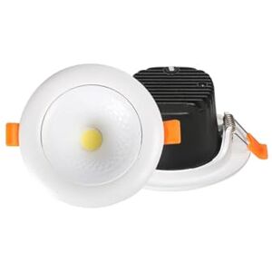 LEDSone 12W Recessed Ceiling Spotlight, 900LM Warm White 2700K Downlight, Ultra Slim Round Aluminium Ceiling Light, Cut Out 75–95mm, AC85–265V Indoor Ceiling Lighting (Single Pack) LEDSone 12W Recessed Ceiling Spotlight, 900LM Warm White 2700K Downlight, Ultra Slim Round Aluminium Ceiling Light, Cut Out 75–95mm, AC85–265V Indoor Ceiling Lighting (Single Pack)