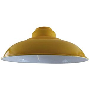LEDSone Industrial Pendant Ceiling Light Shade Retro Kitchen Ceiling Lights Vintage Metal Loft Bar Hanging Chandelier Lighting Rustic Lamp Shade (Yellow- Semi Curvy) LEDSone Industrial Pendant Ceiling Light Shade Retro Kitchen Ceiling Lights Vintage Metal Loft Bar Hanging Chandelier Lighting Rustic Lamp Shade (Yellow- Semi Curvy)