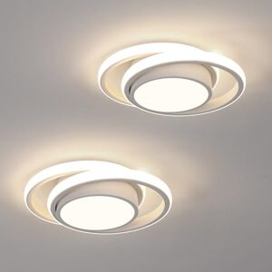 Comely 2 Pack LED Ceiling Lights, Modern LED Ceiling Lights 32W 2350LM, Nature Light 4500K, Round Ceiling Lighting for Bedroom Hallway Balcony Corridor (White) (Dia 27cm) Comely 2 Pack LED Ceiling Lights, Modern LED Ceiling Lights 32W 2350LM, Nature Light 4500K, Round Ceiling Lighting for Bedroom Hallway Balcony Corridor (White) (Dia 27cm)