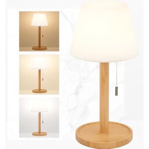 LuminexDesigns LED Table Lamp Wireless – Bedside Lamp with Zipper Switch, 360° Lighting, USB-C Rechargeable, 5200mAh Battery, 3000K/4000K/6000K, Natural, for Bedroom Living Room LuminexDesigns LED Table Lamp Wireless – Bedside Lamp with Zipper Switch, 360° Lighting, USB-C Rechargeable, 5200mAh Battery, 3000K/4000K/6000K, Natural, for Bedroom Living Room