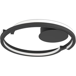 Eglo LED Ceiling Light Fixture Mezzomonte, dimmable lamp for Living Room and Bedroom, Flush Mount Hallway Lighting, Black Metal, Warm to Cool White, Ø 48 cm Eglo LED Ceiling Light Fixture Mezzomonte, dimmable lamp for Living Room and Bedroom, Flush Mount Hallway Lighting, Black Metal, Warm to Cool White, Ø 48 cm