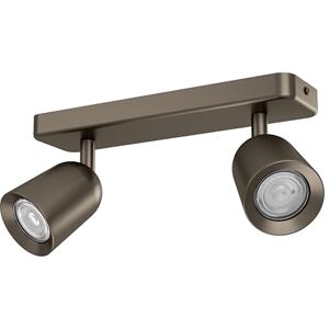 Eglo Spotlight bar Camaldoli, Kitchen Light Fitting with 2 Flexible Spots, Ceiling lamp Living Room Made of Bronze Steel, GU10 Socket Eglo Spotlight bar Camaldoli, Kitchen Light Fitting with 2 Flexible Spots, Ceiling lamp Living Room Made of Bronze Steel, GU10 Socket