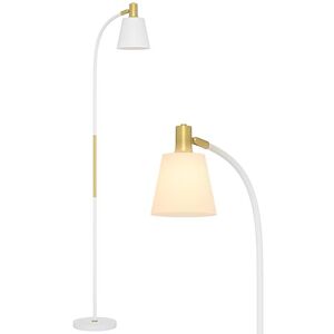 HOMCOM Floor Lamp for Living Room, Spotlight Reading Standing Lamp with Adjustable Height, Rocker on/Off Switch, Indoor Task Lighting for Bedroom, Office, White (Bulb not Included) HOMCOM Floor Lamp for Living Room, Spotlight Reading Standing Lamp with Adjustable Height, Rocker on/Off Switch, Indoor Task Lighting for Bedroom, Office, White (Bulb not Included)